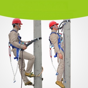 En tendencia: Kit de seguridad para escalada de postes eléctricos, cinturón anticaídas, conjunto de arnés de rescate ajustable y cuerda para la siderurgia - Product Image 4