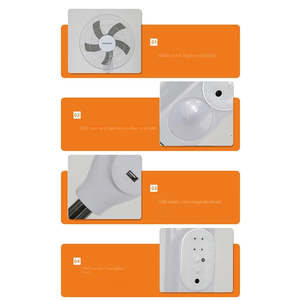 Ventilador Solar de 16 Pulgadas y 20W con Luz, Control Remoto y Carga por Panel Solar, Color Blanco - Product Image 6