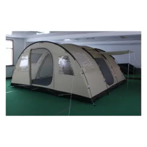 デドイツキャンプ10人用特大グランピング屋外3ルームファミリーキャンプテント