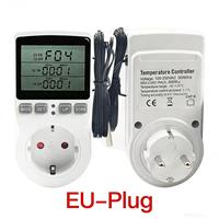 Interruptor Temporizador Digital con Control de Temperatura, Enchufe Programable para UE/Francia/Reino Unido/EE. UU.