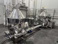 Separator Sentrifugal Cakram Otomatis DHC400 dengan Mesin/Motor/Bearing Baja Tahan Karat 316L Kapasitas Tinggi untuk Industri Makanan