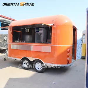 china mini Airstream mobile fast food truck mobile food trailer with full kitchen equipments