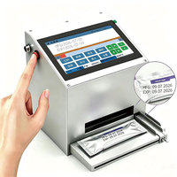 Imprimante de codage à jet d'encre automatique 12,7 mm TIJ pour l'impression de la date d'expiration, du numéro de lot et du code QR sur les bouteilles, boîtes et sacs de produits alimentaires et de boissons