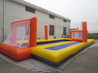 Estadio de fútbol jabonoso inflable de grado comercial para deportes, campo deportivo de fútbol inflable con muchos tamaños