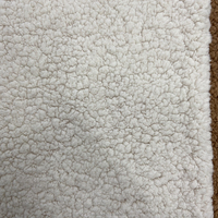 Tissu polaire Sherpa 100% Polyester Spandex, extensible dans les quatre sens, tricoté, à poils courts, épais, vente en gros pour jouet en peluche