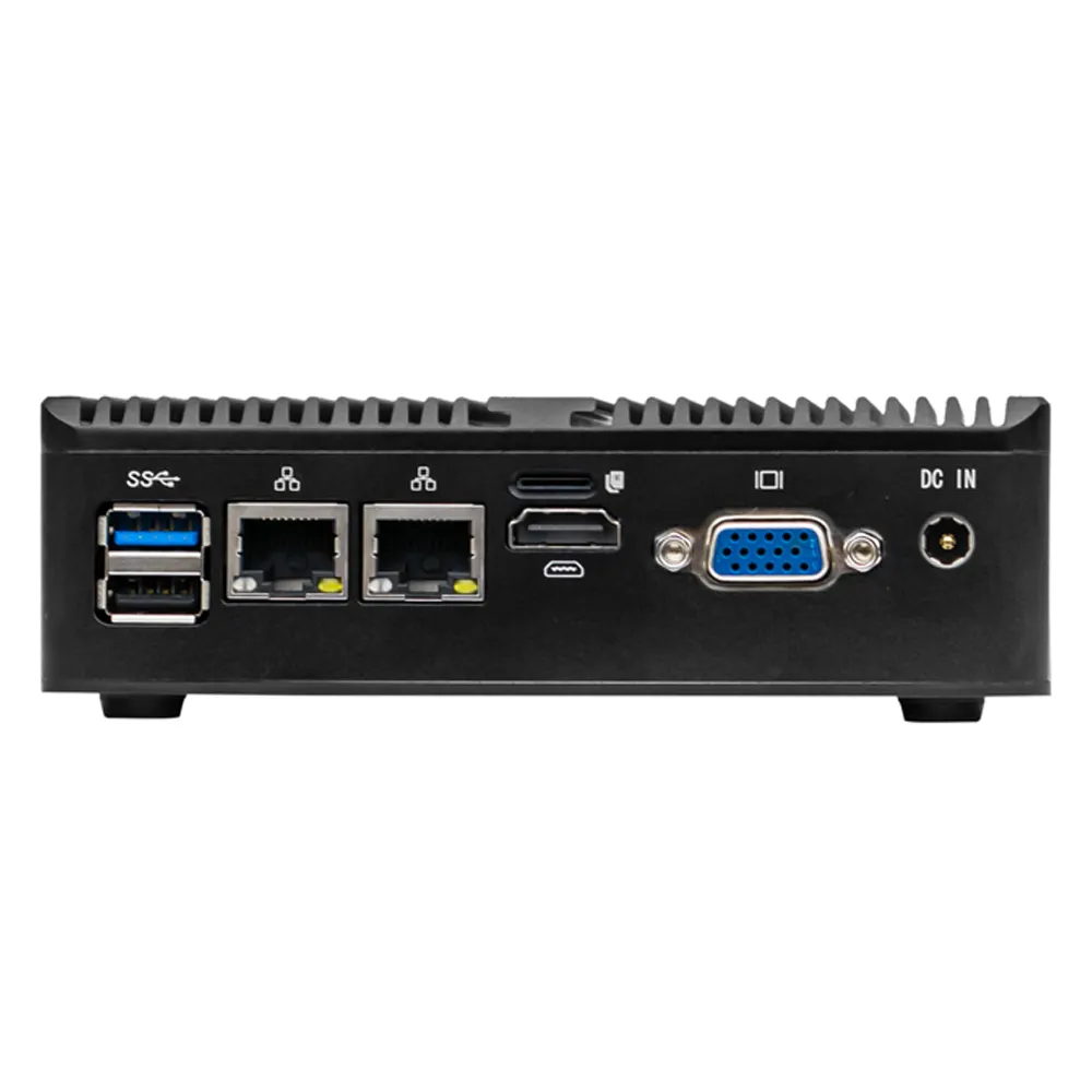 Icoo2024 2.5 çoklu LAN Mini PC desteği i225V/i226V G NICs Linux için barebone 4 LAN MINI PC