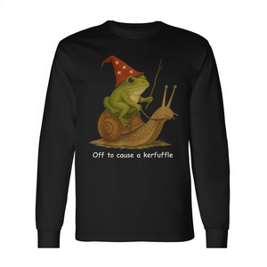 T-shirt à manches longues Frog Wizard Off To Cause A Kerfuffle Meme Design - Product Image 2