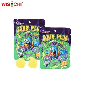 Gomitas Veganas con Pectina Sabor Limón Sour Plus <span class=keywords><strong>de</strong></span> 50g para Supermercados (OEM) - Product Image 1