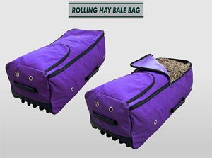 Échantillon gratuit, sac de stockage de foin sec pour chevaux en gros, sac de stockage de foin sec suspendu, poreux, de haute qualité, durable, portable, pour l'extérieur - Product Image 3