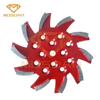 Plaque de meulage de sol en béton Blastrac diamatique de 10 pouces 250mm avec 10 segments