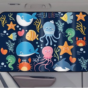 Car Window Sunshade Side Window Shades Blackout Cloth Magnetic Retractable For Baby Car Privacy Protection - Product Image 1