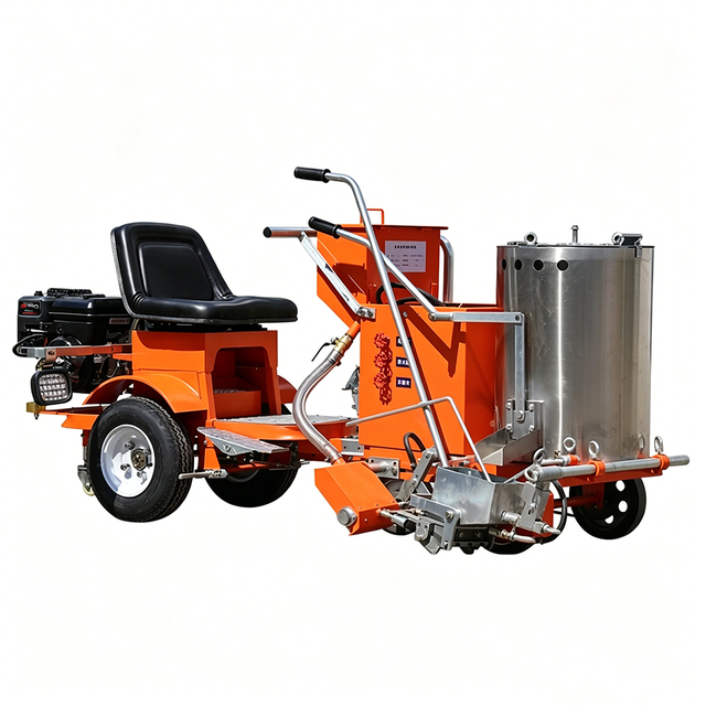 Thermoplastic Road Marking Machine for Zebra Crossing and Parking Lot Manual Line Striper with Changeable Marking Shoe Ga