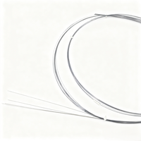 Alambres Guía Superelásticos de Nitinol Zebra para Uso Médico, Aleación de Memoria de Forma Biocompatible, Servicios de Corte y Doblado, Certificación ASTM F2063