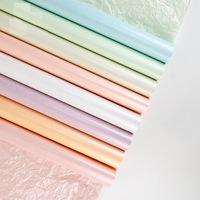 Papier kraft nacré imperméable à l'eau, enveloppe de fleur, paillettes, coloré, vente en gros