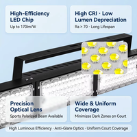 Reflector LED de Alta Potencia 600W 800W para Estadios, IP66 Impermeable, para Canchas de Fútbol y Fútbol Sala, Mástil Alto, Iluminación Deportiva Modular
