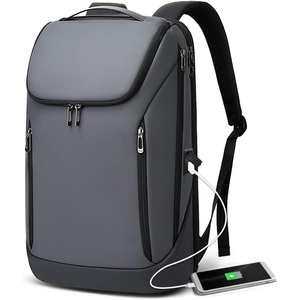 Free Sample 2025 Wholesale Business PU Leather <b>Usb</b> Travel Waterproof Bagpack Back Pack Design School Laptop Bag Backpacks - Product Image 6