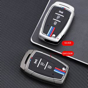 Étui de protection pour clé de voiture en alliage de zinc et gel de silice pour Ssangyong Korando <span class=keywords><strong>Lester</strong></span> Rodius Tivolan, porte-clés, accessoires de sac - Product Image 6