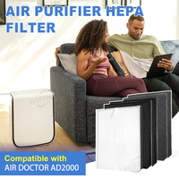 Penjernih Udara Efisien dengan Filter Hepa & Karbon Aktif untuk Penggantian AD2000 dengan Daya Baterai/USB untuk Penggunaan Luar Ruangan