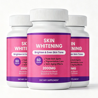 Capsules de glutathion pour éclaircir la peau 500 mg avec vitamine C pour la réduction de la mélanine, soutien antioxydant et uniformisation du teint OEM