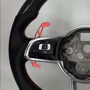 พวงมาลัยคาร์บอนไฟเบอร์แบบสปอร์ตสำหรับรถยนต์ Volkswagen <span class=keywords><strong>VW</strong></span> Golf 7 Golf 7.5 MK7 MK7.5 GTI GTD GTE R ขายส่ง - Product Image 3