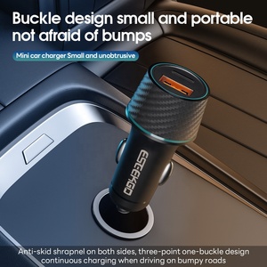 Chargeur de voiture ESEEKGO à compatibilité universelle CC-52C 52,5W QC22,5W+PD30W avec câble de charge Type-C vers C de 3,3 pieds pour la recharge en voiture - Product Image 5