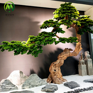 Alberi di Cedro e Pino Artificiali ad Alta Simulazione per Paesaggistica da Giardino Bonsai di Pino Decorazione per Interni ed Esterni Piante Artificiali - Product Image 1