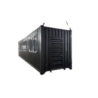 Maison préfabriquée portable facile à construire, conteneur extensible de 20 pieds ou 40 pieds, maison préfabriquée en acier léger, maisons conteneurs avec chambre à coucher