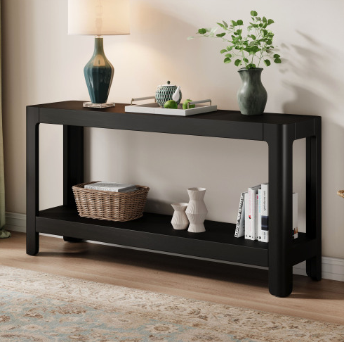 Black + Solid Wood+MDF