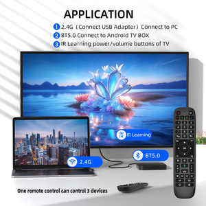 <span class=keywords><strong>Control</strong></span> <span class=keywords><strong>Remoto</strong></span> Infrarrojo de Aprendizaje 2.4G BT de Doble Modo con 44 Teclas Retroiluminadas para TV Box Android G23 PRO, Fabricado por OEM/ODM - Product Image 3