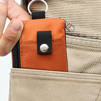 Portefeuille RFID avec cordon, étui d'identité multifonctionnel avec porte-clés pour hommes et femmes, pochette tactique pour badges, porte-cartes, porte-monnaie