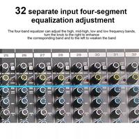 Console de mixage professionnelle Depusheng DX32C, 32 canaux, 99 types d'effets numériques intégrés, vente chaude