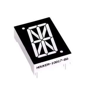 Pantalla Alfanumérica de un Solo Dígito, Pantalla LED de 16 Segmentos de 1 Pulgada, Forma de Cometa, Houkem-10017-BSR - Product Image 2