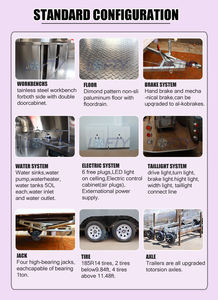 Remolque de Comida Multifuncional a Base de <span class=keywords><strong>Harina</strong></span> para Comida Rápida y Helados, Uso en Exteriores <span class=keywords><strong>con</strong></span> Motor en Forma de Núcleo - Product Image 4