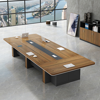 Table de réunion de bureau, bureau de travail, mesa de reuniones, mobilier de bureau, tables de conférence modernes et chaises, ensemble de bureau de direction