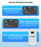 Batterie prismatique au lithium-ion de grade a 3.2V 280ah 314ah 302ah Lifepo4 cellules de batterie 12v 24v 48v 6000 cycles de stockage de l'énergie solaire