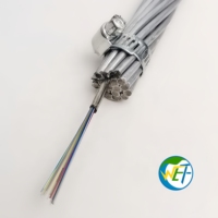 Cable de Fibra Óptica OPGW de 24 Núcleos, Monomodo G.652D, 50-250 mm², Línea de Transmisión Aérea, IEEE 1138, IEC 60794