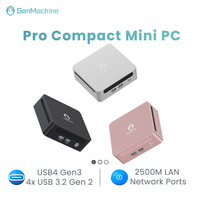 Mini PC GenMachine Ryzen 7 6800H AMD Nuevo de 6 Núcleos con Windows 11, LAN 2.5G, WiFi 6, BT 5.2, 4K, RAM de 32GB LPDDR5, SSD, 4 Puertos USB 3.0, USB4, 2 Puertos HDMI, 3 Puertos USB, de Fábrica