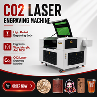 Machine de découpe et de gravure au laser CO2 7050 700x500mm, graveur laser pour bois, acrylique, MDF, contreplaqué