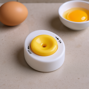 Perce-œufs avec aimant, lot de 6, pour une séparation facile du jaune d'œuf et une préparation culinaire facilitée - Product Image 3