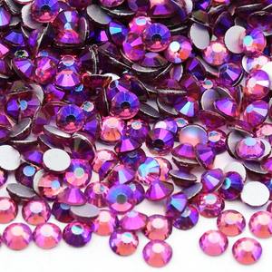 คริสตัลพลอยเทียมแบบหลังเรียบสำหรับงานแต่งงานหินไรน์สโตนด้านหลังเรียบแบบติดด้วยความร้อน - Product Image 6