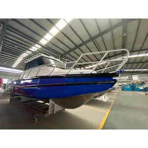 9.6m Di Alluminio di Lusso Cabina Cruiser Barca A Remi Supercab Mestiere Facile di Alluminio Barca Da Pesca con CE