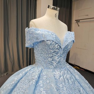 Lsany226 Sky Blue Ball Gown Sweetheart Quinceanera Dresses <b>16</b> Party Princess Appliques Lace Beads Flowers <b>Birthday</b> Vestidos De - Product Image 4