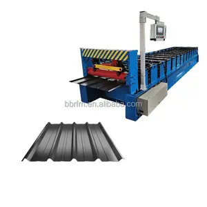 Trapezoid galvanize aluminium iron roofing sheet roll forming making machine for sales