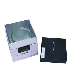 กล่องเทียนรีไซเคิลได้สีขาวหรูหรากระดาษแข็งชุดฉลากส่วนตัวเคลือบยูวีมันวาว/เคลือบด้านลายนูนของขวัญสี่เหลี่ยมผืนผ้า - Product Image 2