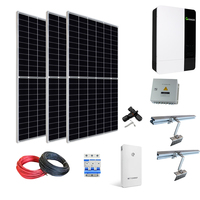 Sistem Tenaga Surya Yanglin Reliable 5kW 10kW Kit Panel PV Inverter Baterai Lithium Braket Pemasangan Kabel Pemutus Sirkuit Semua dalam Satu