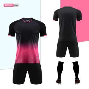 男士100% 涤纶足球t恤套装批发足球服 - Product Image 5