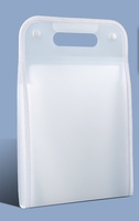 Bolsa organizadora de documentos A4 portátil sencilla al por mayor, carpeta de archivos extensible impermeable para estudiantes, material PP