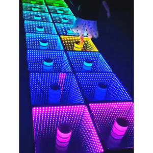 Free Props Accessory with Interactive LED <b>Dance</b> Floor Wedding Supplies-Temporary Modular Interlocking Stage Lighting Flooring - Product Image 4