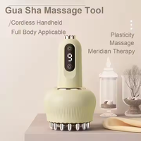 Appareil de massage Gua Sha multifonction intelligent, ensemble de thérapie par ventouses électriques avec technologie de micro-courant pour soulager les douleurs corporelles