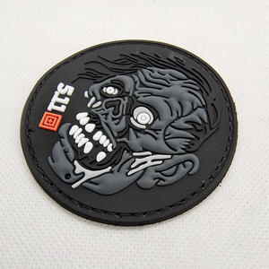 フックパッチ付き3D PVCゾンビスカル戦術バッジ - Product Image 6